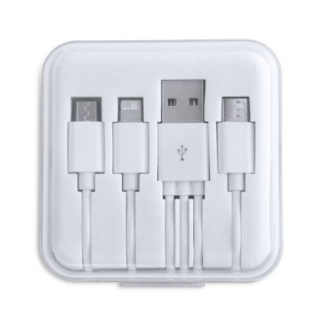 câbles chargeur canes à personnaliser blanc