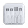 câbles chargeur canes à personnaliser blanc