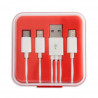 câbles chargeur canes à personnaliser rouge