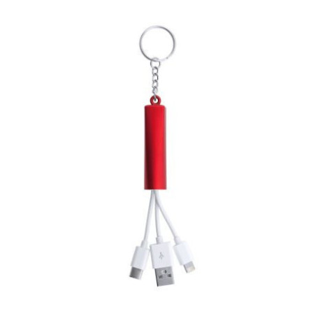 porte clés chargeur aries à personnaliser rouge