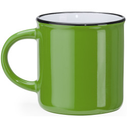 Mug Jack vert et blanc, avec liseré noir
