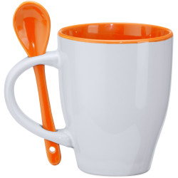 Mug Akebia jaune et sa petite cuillère 2
