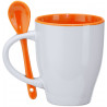 Mug Akebia orange et sa petite cuillère