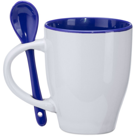 Mug Akebia bleu et sa petite cuillère