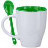 Mug Akebia vert et sa petite cuillère