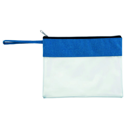 trousse de toilette grus à personnaliser bleu