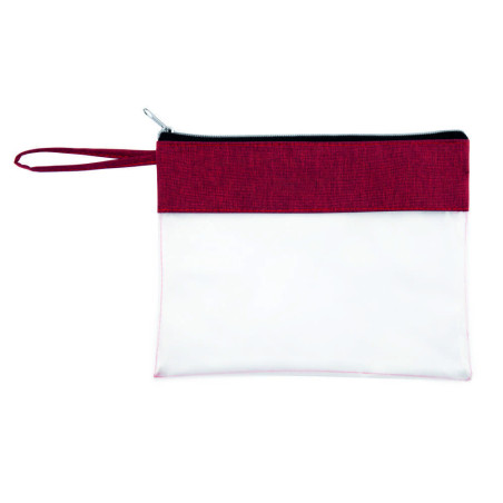 trousse de toilette grus à personnaliser rouge