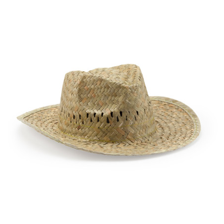 Chapeau de paille Sun légèrement de profil