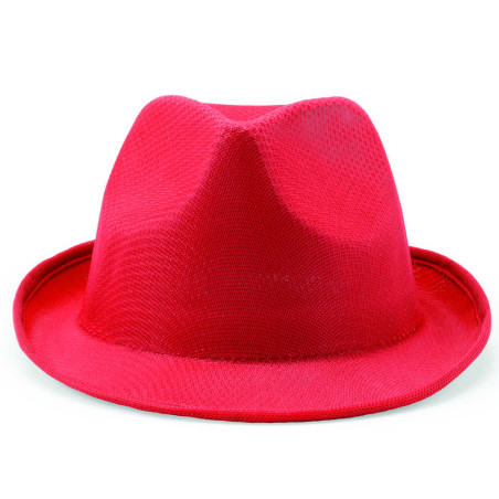 Chapeau coloré Dusk rouge