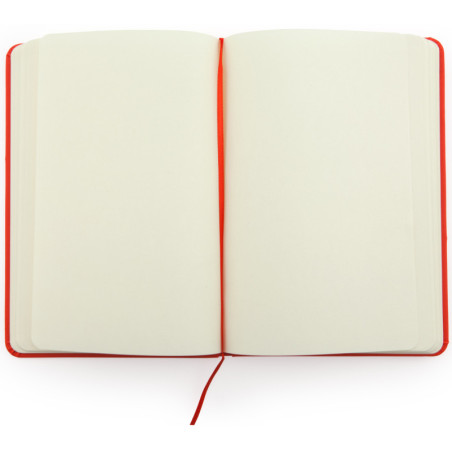 Bloc-note Coral rouge ouvert