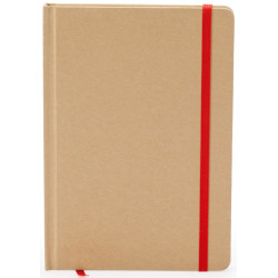 Bloc-note Estela rouge fermé