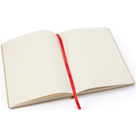 Bloc-note Estela rouge ouvert