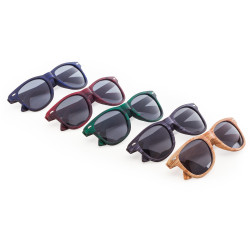 Lunettes de soleil Dax bambou de profil et branches dépliés 2