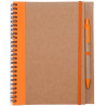 Carnet de note Alani orange fermé