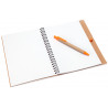 Carnet de note Alani orange ouvert