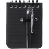 Mini carnet de note Arco noir avec son stylo assorti