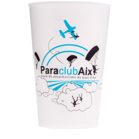 Gobelet personnalisable et réutilisable 33 cl avec sérigraphie 2 couleurs