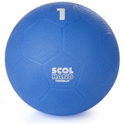 Ballon de handball H100 SOFT enfants T1 bleu/orange pour les clubs et  collectivités