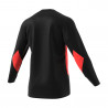 Maillot de Gardien manches longues ADIDAS Squadra 21 noir et rouge fluo de dos