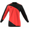 Maillot de Gardien manches longues ADIDAS Squadra 21 noir et rouge fluo de face