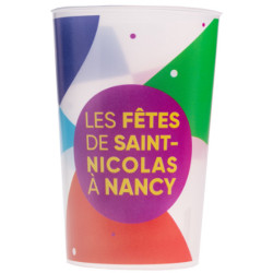 Gobelet personnalisable et réutilisable 33 cl avec sérigraphie Quadrichromie 2