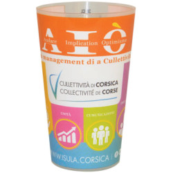 Gobelet personnalisable et réutilisable 33 cl avec sérigraphie Quadrichromie