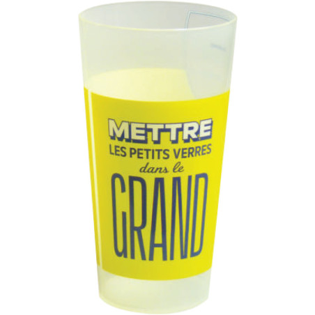 Gobelet personnalisable et réutilisable 50 cl avec sérigraphie quadrichromie