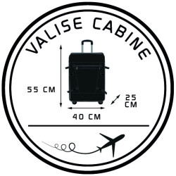 Valise cabine Eldera noir 2