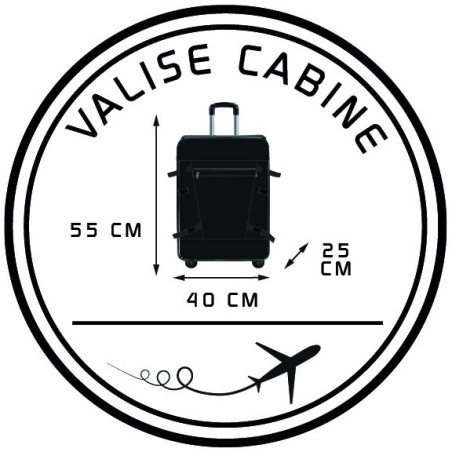 Valise cabine Eldera détails