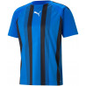 Maillot PUMA Team Liga Striped bleu roi noir face