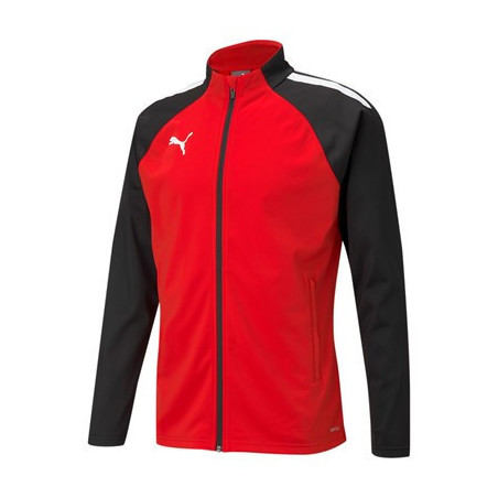 Veste de survêtement Club Puma Team Liga rouge noir face