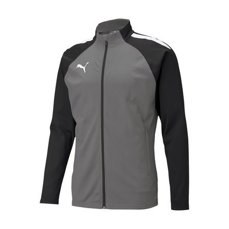 Veste de survêtement Club Puma Team Liga gris noir face