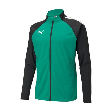 Veste de survêtement Club Puma Team Liga vert noir face