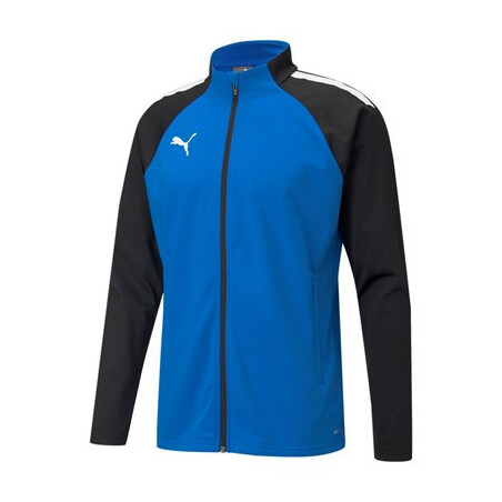 Veste de survêtement Club Puma Team Liga bleu roi noir face