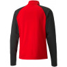 Sweat 1/4 Zip Puma Team Liga  rouge noir dos