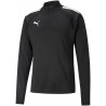 Sweat 1/4 Zip Puma Team Liga noir face