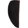 Serviette cheveux microfibre à personnaliser noir/orange