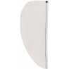 Serviette cheveux microfibre à personnaliser blanc/gris