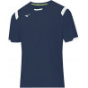 Maillot de football MIZUNO Premium marine et blanc
