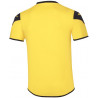 Maillot de football MIZUNO Runbird jaune et marine de dos