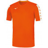 Tee-shirt d'entraînement MIZUNO Nara orange fluo et blanc