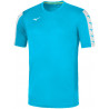 Tee-shirt d'entraînement MIZUNO Nara bleu ciel et blanc