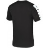 Tee-shirt d'entraînement MIZUNO Nara noir et blanc de dos