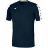 Tee-shirt d'entraînement MIZUNO Nara marine et blanc