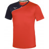 Maillot de football MIZUNO Shukyu rouge et marine de face