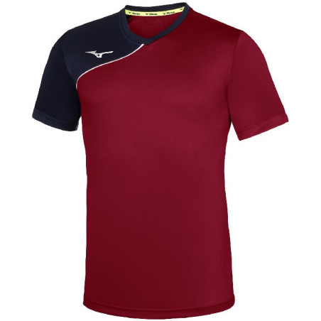 Maillot de football MIZUNO Shukyu bordeaux et marine