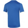 Tee-shirt MIZUNO Core bleu roi et jaune fluo de dos