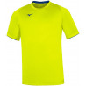 Tee-shirt MIZUNO Core jaune fluo et bleu roi