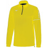 Sweat zippé d'entraînement MIZUNO Sendai jaune fluo