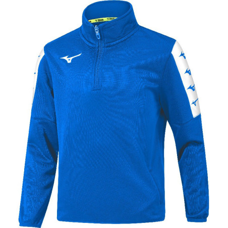 Sweat zippé d'entraînement MIZUNO Nara bleu roi